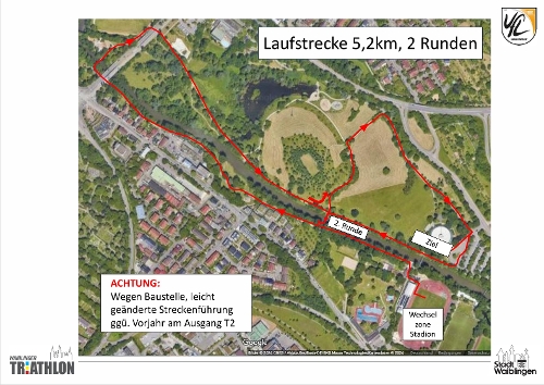 Laufstrecke Volkstriathlon + Liga 5,4km - PDF