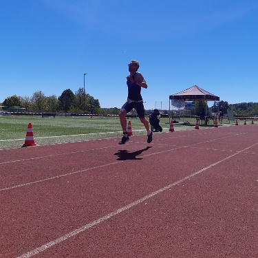 MASTER Tobias near the Finish-line
